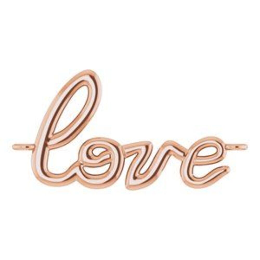 Kazi Luxury 14k Rose Love Bracelet Center
